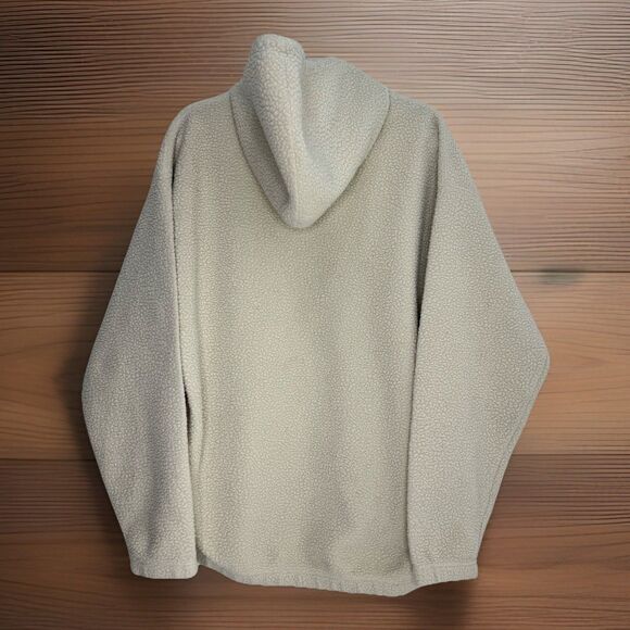 Vintage Y2K Volcom Sherpa Hoodie Pullover Pockets Sz L Loose Fit Skateboarding - Picture 3 of 11